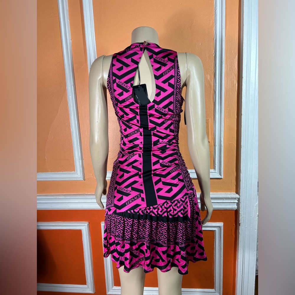 VERSACE
Monogram Ruched Mini Dress - Picture 5 of 9